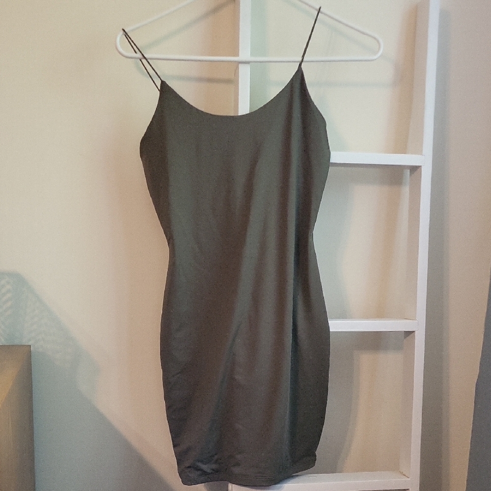 Garage Olive Green Bodycon Dress